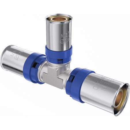 Mexen PEX-P Reduzier-T-Stück, pressbar PEX 32 x 25 x 32 - W97131-322532-00