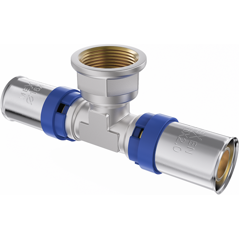 Mexen PEX-P Pressfitting T-Stück, verpressbar PEX 32 x 1 IG x 32 - W97132-3210F32-00