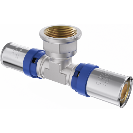 Mexen PEX-P Pressfitting T-Stück, verpressbar PEX 32 x 1 IG x 32 - W97132-3210F32-00