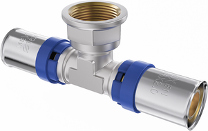Mexen PEX-P opdréckbare Pressfitting T-Stéck PEX 32 x 1 IG x 32 - W97132-3210F32-00