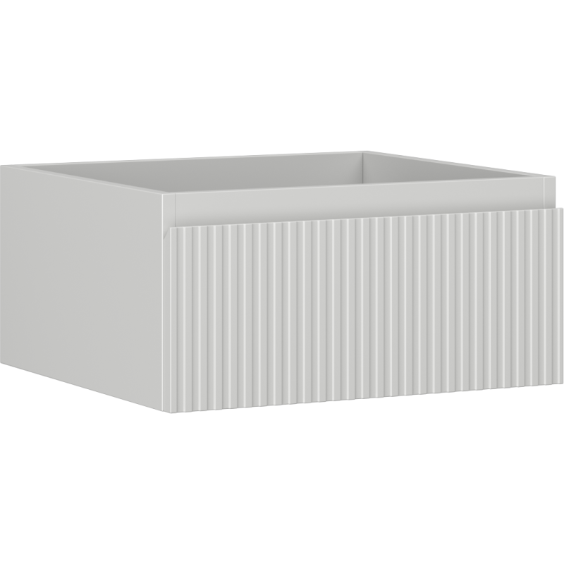 Mexen Rivel kylpyhuoneen pesualtaan alakaappi, 50 cm, 1 laatikko, uurrettu, harmaa matta - 91A20-05023-1-BF62