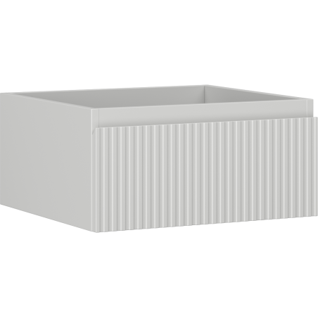 Mexen Rivel badkamerkastje onder wastafel 50 cm, 1 lade, gefreesd, grijs mat - 91A20-05023-1-BF62