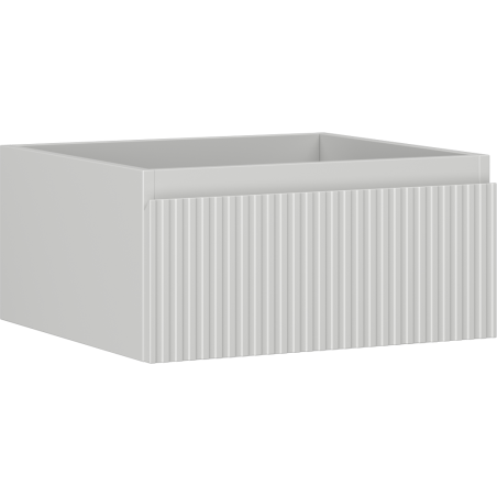 Mexen Rivel szafka łazienkowa podumywalkowa 50 cm, 1 szuflada, ryflowana , szara mat - 91A20-05023-1-BF62