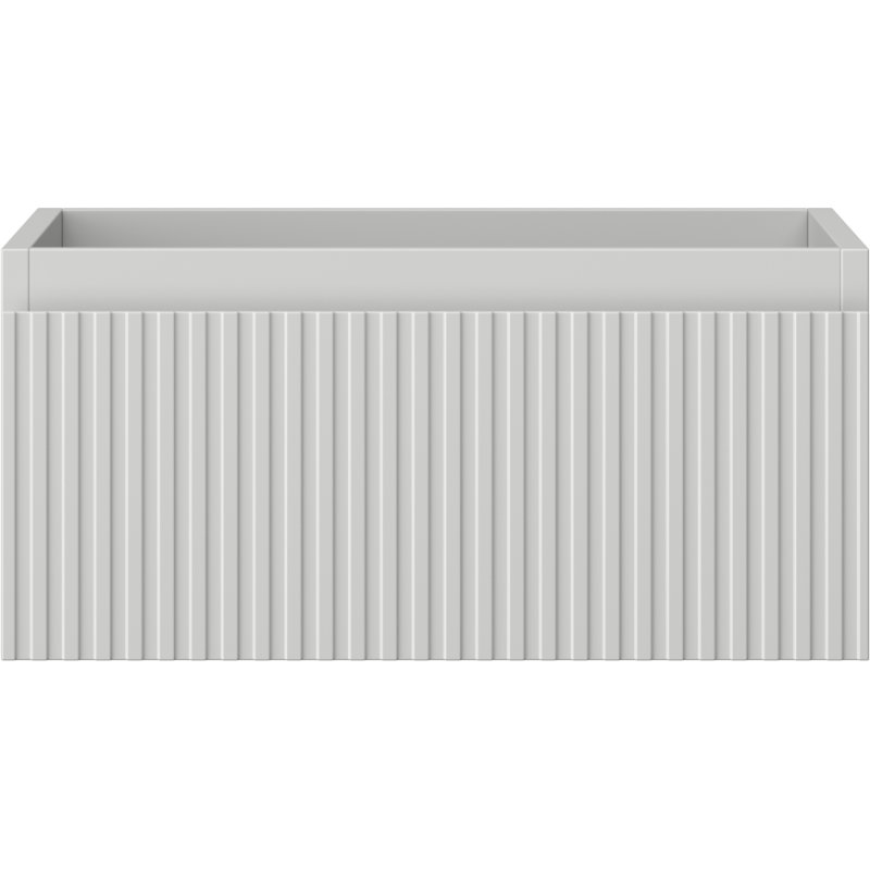 Mexen Rivel Badezimmerschrank unter dem Waschbecken 50 cm, 1 Schublade, gerillt, grau matt - 91A20-05023-1-BF62