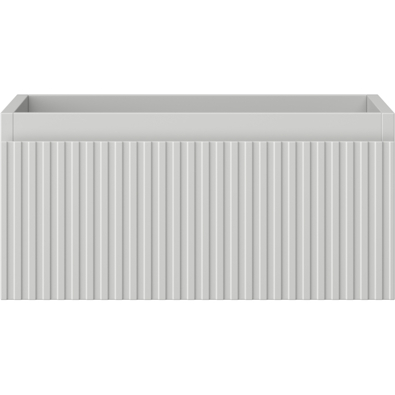 Mexen Rivel kylpyhuoneen pesualtaan alakaappi, 50 cm, 1 laatikko, uurrettu, harmaa matta - 91A20-05023-1-BF62