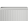 Mexen Rivel Badezimmerschrank 50 cm, 1 Schublade, geriffelt, grau matt - 91A20-05023-1-BF62