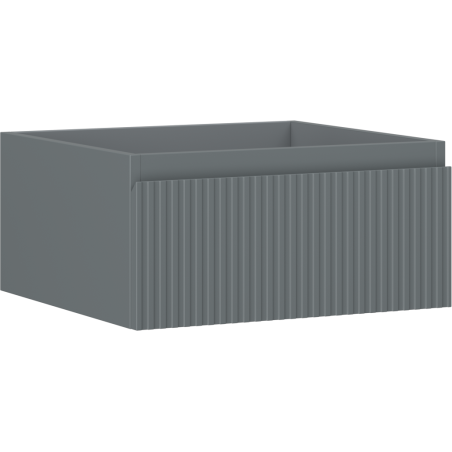 Mexen Rivel Badezimmerunterschrank 50 cm, 1 Schublade, gerillt, Graphit matt - 91A20-05023-1-BF66