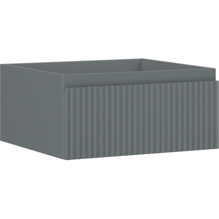 Mexen Rivel kupaonski ormarić ispod umivaonika 50 cm, 1 ladica, rebrasta, grafit mat - 91A20-05023-1-BF66