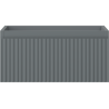 Mexen Rivel Badezimmerunterschrank 50 cm, 1 Schublade, gerillt, Graphit matt - 91A20-05023-1-BF66