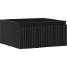Mexen Rivel Badezimmer-Unterschrank 50 cm, 1 Schublade, geriffelt, schwarz matt - 91A20-05023-1-BF71