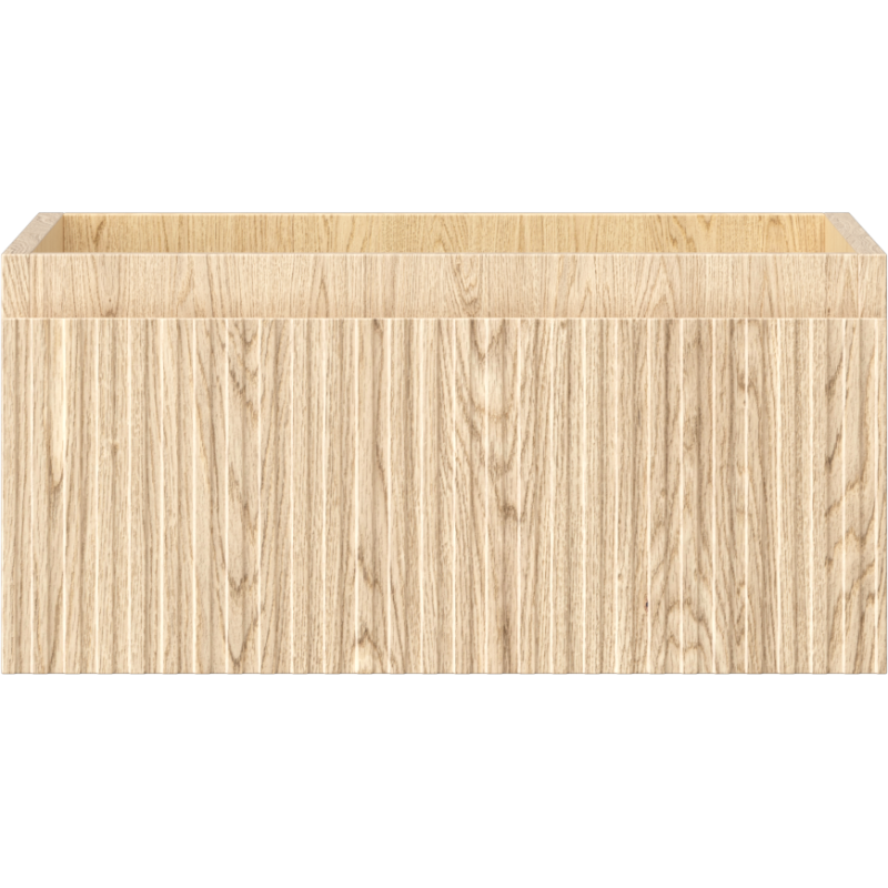 Mexen Rivel badkamerkast onder de wastafel 50 cm, 1 lade, gegroefd, eik - 91A20-05023-1-BF81