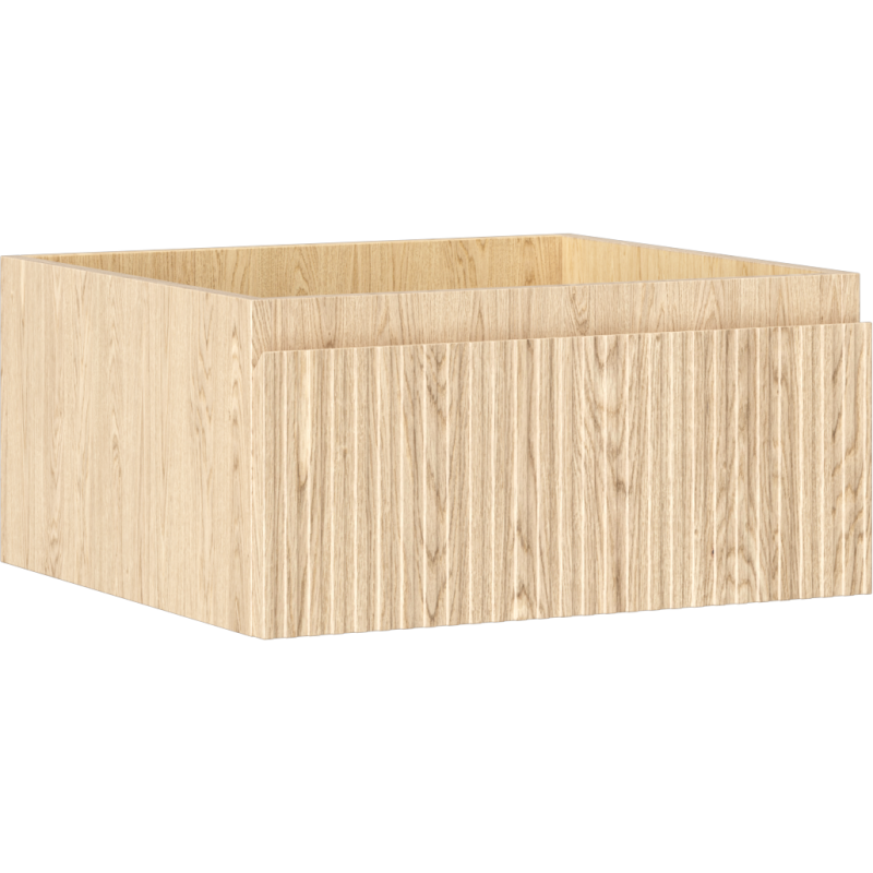 Mexen Rivel mueble de baño para lavabo 50 cm, 1 cajón, ranurado, roble - 91A20-05023-1-BF81