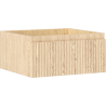 Mexen Rivel bathroom cabinet under-sink 50 cm, 1 drawer, fluted, oak - 91A20-05023-1-BF81