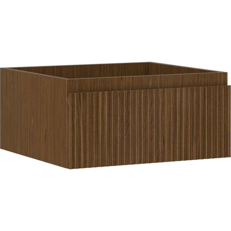 Mexen Rivel kylpyhuoneen allaskaappi 50 cm, 1 laatikko, uritettu , pähkinä - 91A20-05023-1-BF86