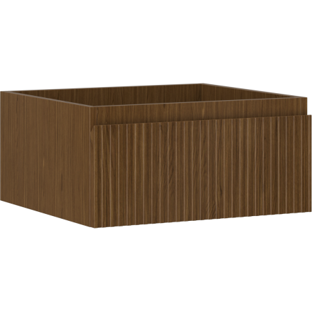 Mexen Rivel armário de casa de banho para lavatório 50 cm, 1 gaveta, frisado, nogueira - 91A20-05023-1-BF86