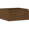 Mexen Rivel mueble de baño bajo lavabo 50 cm, 1 cajón, ranurado, nogal - 91A20-05023-1-BF86