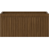 Mexen Rivel bathroom cabinet for sink, 50 cm, 1 drawer, grooved, walnut - 91A20-05023-1-BF86