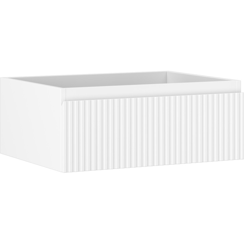 Mexen Rivel vannitoakapp valamu jaoks 60 cm, 1 sahtel, sooniline, valge matt - 91A20-06023-1-BF01