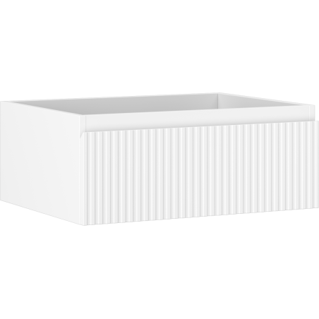 Mexen Rivel szafka łazienkowa podumywalkowa 60 cm, 1 szuflada, ryflowana , biała mat - 91A20-06023-1-BF01
