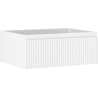Mexen Rivel Badezimmer-Unterschrank 60 cm, 1 Schublade, geriffelt, weiß matt - 91A20-06023-1-BF01