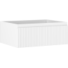 Mexen Rivel badkamerkastje onder wastafel 60 cm, 1 lade, gefreesd, mat wit - 91A20-06023-1-BF01