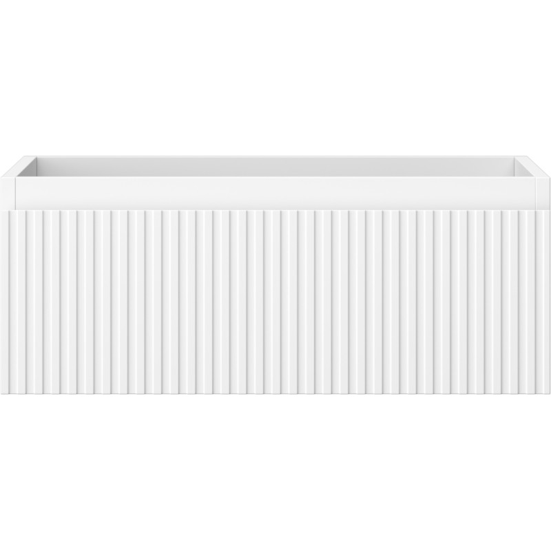 Mexen Rivel vannitoakapp valamu jaoks 60 cm, 1 sahtel, sooniline, valge matt - 91A20-06023-1-BF01