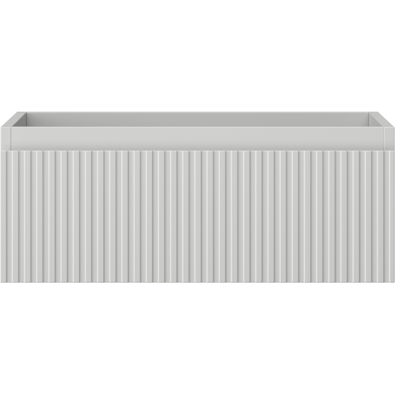 Mexen Rivel gabinete de baño para lavabo de 60 cm, 1 cajón, ranurado, gris mate - 91A20-06023-1-BF62