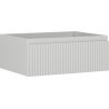 Mexen Rivel Badezimmerunterschrank 60 cm, 1 Schublade, geriffelt, grau matt - 91A20-06023-1-BF62