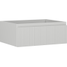 Mexen Rivel badkamerkast onder de wastafel 60 cm, 1 lade, gegroefd, grijs mat - 91A20-06023-1-BF62