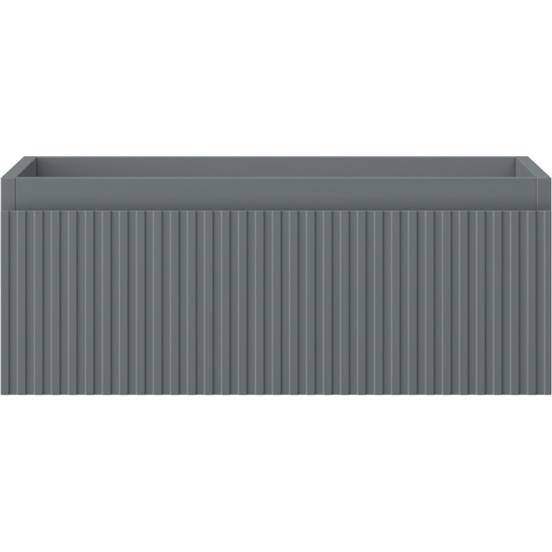 Mexen Rivel kupaonski ormarić za umivaonik 60 cm, 1 ladica, s utorima, grafit mat - 91A20-06023-1-BF66