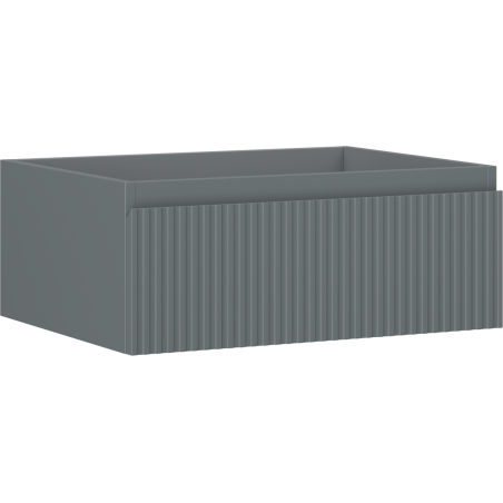 Mexen Rivel kupaonski ormarić za umivaonik 60 cm, 1 ladica, s utorima, grafit mat - 91A20-06023-1-BF66