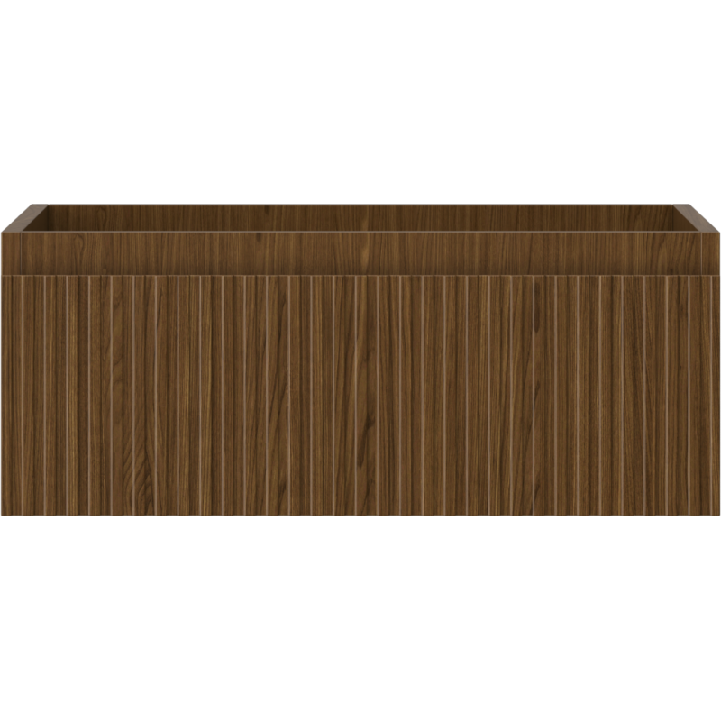 Mexen Rivel badkamerkast onder de wastafel 60 cm, 1 lade, gegroefd, walnoot - 91A20-06023-1-BF86