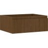 Mexen Rivel Badezimmerwaschtischunterschrank 60 cm, 1 Schublade, gerillt, Walnuss - 91A20-06023-1-BF86