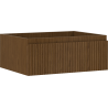 Mexen Rivel badkamerkast onder wastafel 60 cm, 1 lade, gegroefd, walnoot - 91A20-06023-1-BF86