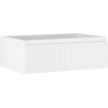 Mexen Rivel szafka łazienkowa podumywalkowa 70 cm, 1 szuflada, ryflowana , biała mat - 91A20-07023-1-BF01