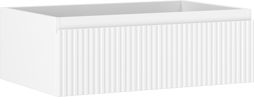Mexen Rivel meuble de salle de bain sous lavabo 70 cm, 1 tiroir, rainuré, blanc mat - 91A20-07023-1-BF01