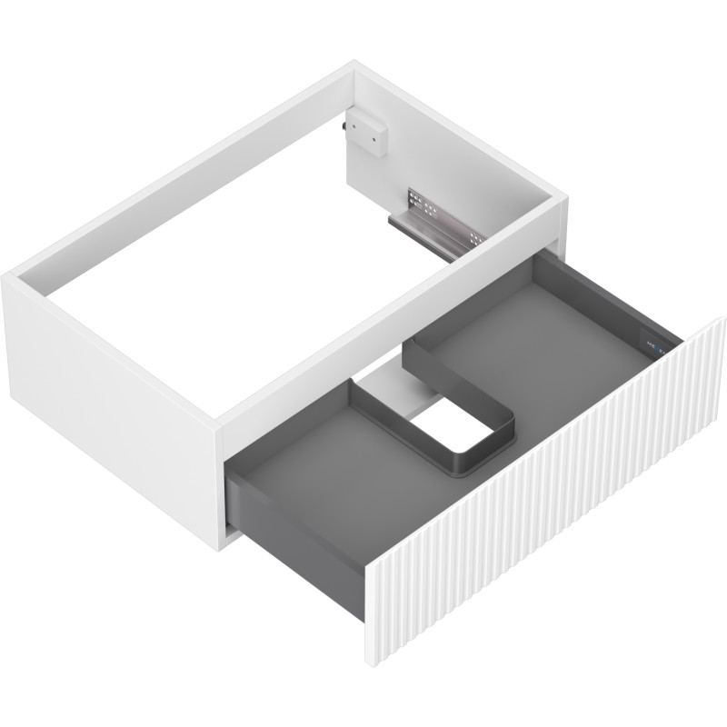 Mexen Rivel vannitoa valamualune kapp 70 cm, 1 sahtel, sooneline, valge matt - 91A20-07023-1-BF01