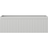 Mexen Rivel Badezimmerschrank für Waschbecken 70 cm, 1 Schublade, gerillt, grau matt - 91A20-07023-1-BF62
