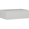 Mexen Rivel Badezimmerschrank für Waschbecken 70 cm, 1 Schublade, gerillt, grau matt - 91A20-07023-1-BF62