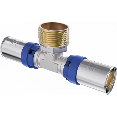 Mexen PEX-P Klemmt-Stück, pressbar PEX 25 x 3/4 GZ x 25 - W97133-2534M25-00