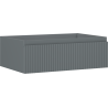 Mexen Rivel Badezimmerschrank unter Waschbecken 70 cm, 1 Schublade, geriffelt, Graphit matt - 91A20-07023-1-BF66