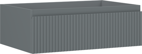Mexen Rivel ormarić za kupaonicu ispod umivaonika 70 cm, 1 ladica, rebrasta, grafit mat - 91A20-07023-1-BF66