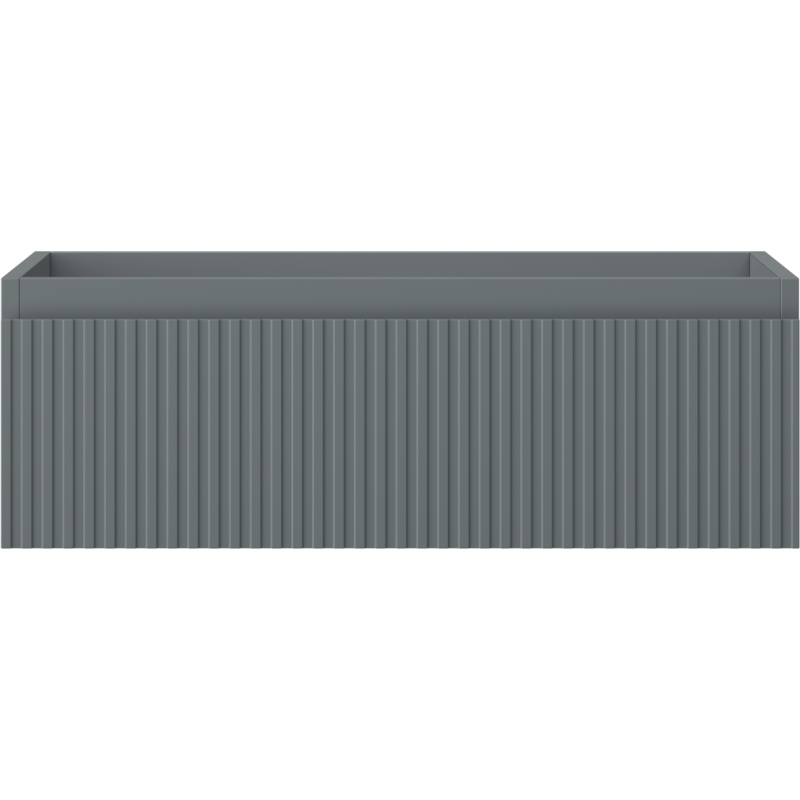 Mexen Rivel badkamerkastje onder wastafel 70 cm, 1 lade, gefreesd, grafiet mat - 91A20-07023-1-BF66