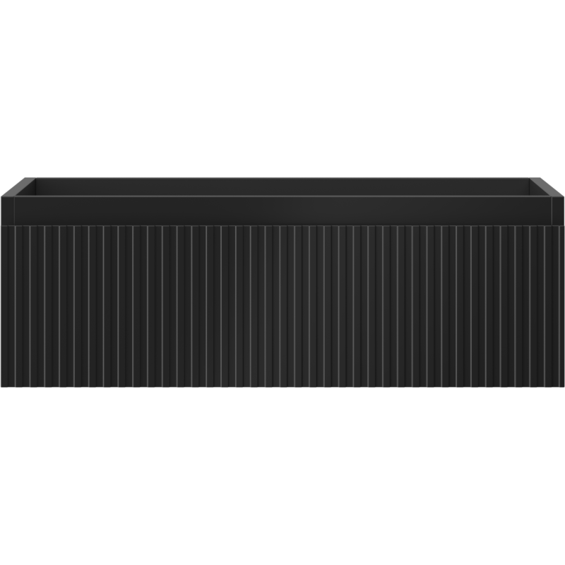 Mexen Rivel badkamerkast onder de wastafel 70 cm, 1 lade, gegroefd, grafiet mat - 91A20-07023-1-BF71