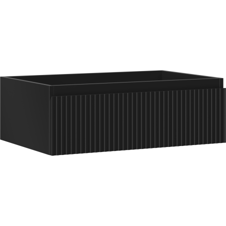 Mexen Rivel szafka łazienkowa podumywalkowa 70 cm, 1 szuflada, ryflowana , grafit mat - 91A20-07023-1-BF71