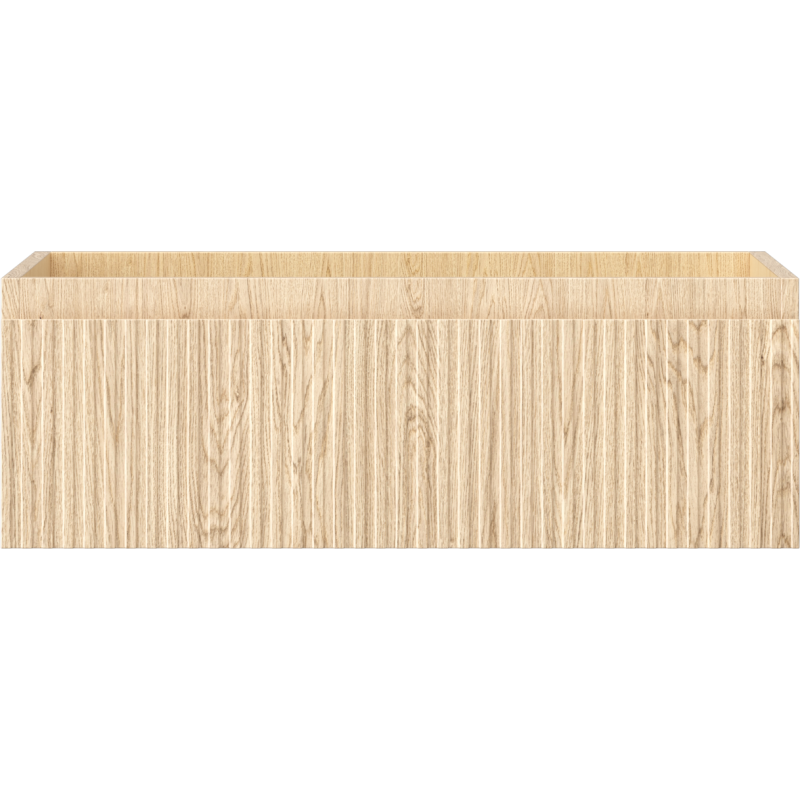 Mexen Rivel bathroom cabinet 70 cm, 1 drawer, ribbed, oak - 91A20-07023-1-BF81