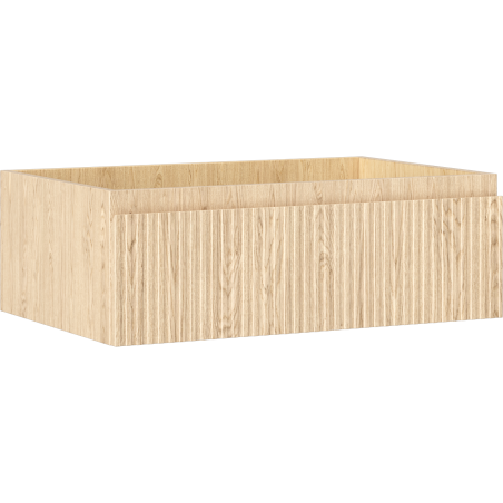 Mexen Rivel bathroom cabinet 70 cm, 1 drawer, ribbed, oak - 91A20-07023-1-BF81