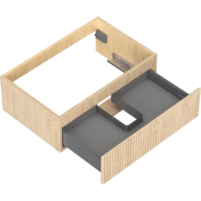 Mexen Rivel vannitoakapp valamu alla 70 cm, 1 sahtel, sooneline, tamm - 91A20-07023-1-BF81
