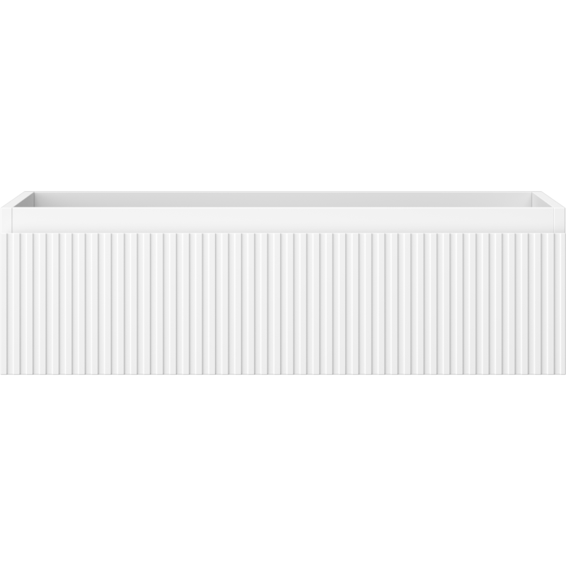 Mexen Rivel meuble de salle de bain sous lavabo 80 cm, 1 tiroir, rainuré, blanc mat - 91A20-08023-1-BF01