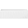 Mexen Rivel Badezimmerschrank unter Waschbecken 80 cm, 1 Schublade, gerillt, weiß matt - 91A20-08023-1-BF01